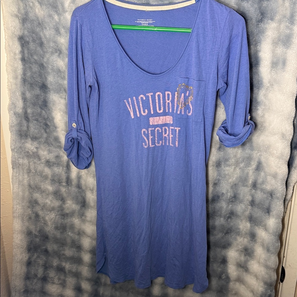 Victoria's Secret Blue Tunic with Pink Logo